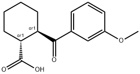 TRANS-2-(3-METHOXYBENZOYL)CYCLOHEXANE-1-CARBOXYLIC ACID Structure