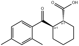 TRANS-2-(2,4-DIMETHYLBENZOYL)CYCLOHEXANE-1-CARBOXYLIC ACID Structure
