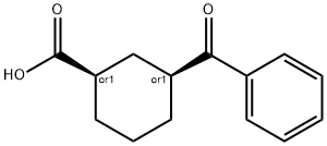 顺式-3-苯甲酰基环己烷-1-羧酸, 733742-86-4, 结构式