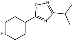 4-(3-异丙基-1,2,4-恶二唑-5-基)哌啶 结构式