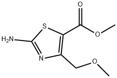5-Thiazolecarboxylicacid,2-amino-4-(methoxymethyl)-,methylester(9CI) Structure
