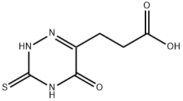 3-(5-OXO-3-THIOXO-2,3,4,5-TETRAHYDRO-[1,2,4]TRIAZIN-6-YL)-PROPIONIC ACID 化学構造式