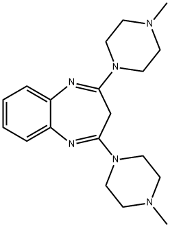 2,4-Bis(4-Methyl-1-piperazinyl)-3H-1,5-benzodiazepine Structure