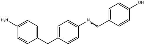 4-[[[4-[(4-Aminophenyl)methyl]phenyl]imino]methyl]phenol 结构式