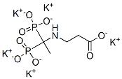 N-(1,1-二磷酰乙基)-Β-丙氨酸钾盐, 73384-94-8, 结构式