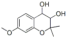 3,4-dihydro-7-methoxy-2,2-dimethyl-2H-1-benzopyran-3,4-diol Struktur