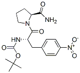 N-(tert-butoxycarbonyl)-4-nitro-3-phenyl-L-alanyl-L-prolinamide Struktur