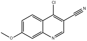 3-Quinolinecarbonitrile, 4-chloro-7-Methoxy- Structure