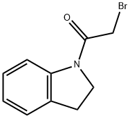 2-bromo-1-(2,3-dihydro-1H-indol-1-yl)-1-ethanone Struktur