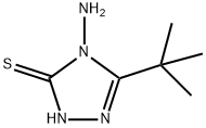 4-氨基-5-叔丁基-4H-1,2,4-三唑-3-硫醇, 73396-58-4, 结构式