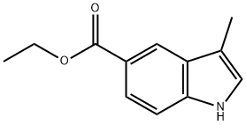 ethyl 3-methyl-1H-indole-5-carboxylate Struktur