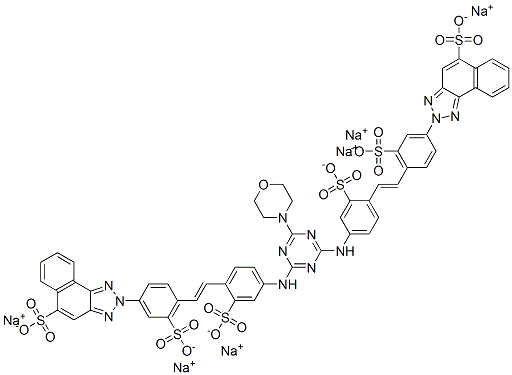 hexasodium 2,2'-[[6-morpholino-1,3,5-triazine-2,4-diyl]bis[imino(2-sulphonato-4,1-phenylene)vinylene(3-sulphonato-4,1-phenylene)]]bis[2H-naphtho[1,2-d]triazole-5-sulphonate]|C.I.直接黄87