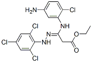 3-[(5-Amino-2-chlorophenyl)amino]-3-[2-(2,4,6-trichlorophenyl)hydrazono]propanoic acid ethyl ester|