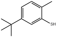 5-tert-ブチル-2-メチルベンゼンチオール 化学構造式