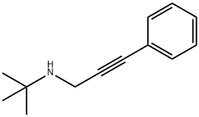 N-(TERT-ブチル)-3-フェニル-2-プロピン-1-アミン HYDROCHLORIDE 化学構造式