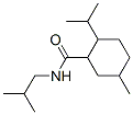 2-(isopropyl)-N-(2-methylpropyl)-5-methylcyclohexanecarboxamide Struktur