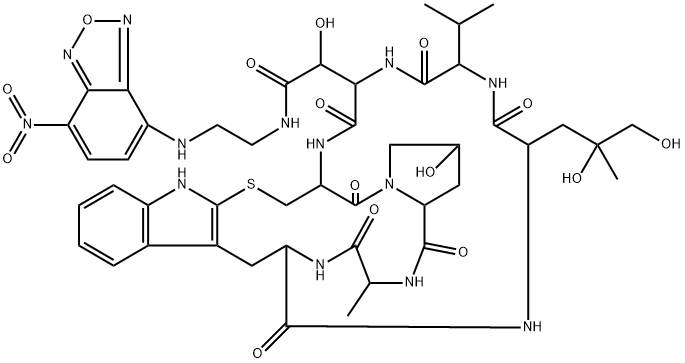 N-(7-NITROBENZOFURAZAN-4-YL)PHALLACIDIN Struktur