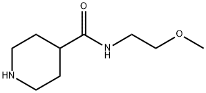 PIPERIDINE-4-CARBOXYLIC ACID (2-METHOXY-ETHYL)-AMIDE Struktur