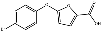 5-(4-ブロモフェノキシ)-2-フロ酸 化学構造式