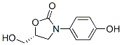 (R)-5-(hydroxymethyl)-3-(4-hydroxyphenyl)oxazolidin-2-one Struktur
