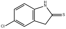5-氯二氢吲哚-2-硫酮 结构式