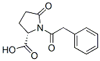 5-オキソ-1-(フェニルアセチル)-L-プロリン 化学構造式