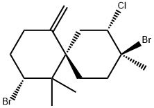 (2R,6S,8S,9S)-1,1,9-Trimethyl-2,9-dibromo-5-methylene-8-chlorospiro[5.5]undecane Structure