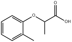 2-(2-メチルフェノキシ)プロパン酸 化学構造式
