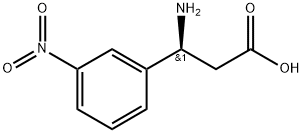 (S)-3-氨基-3-(3-硝基苯基)丙酸, 734529-57-8, 结构式