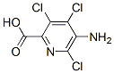 2-Pyridinecarboxylic acid, 5-amino-3,4,6-trichloro- Struktur