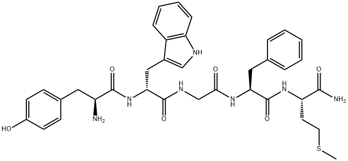 (D-TRP2)-METHIONINE ENKEPHALINAMIDE*ACET ATE Structure