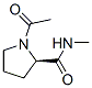 2-Pyrrolidinecarboxamide,1-acetyl-N-methyl-,(R)-(9CI)|