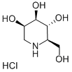 1-DEOXYMANNOJIRIMYCIN HYDROCHLORIDE Structure