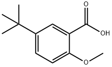 5-TERT-ブチル-2-メトキシ安息香酸 化学構造式