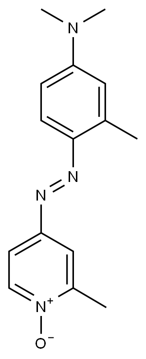4-[[4-(Dimethylamino)-2-methylphenyl]azo]-2-methylpyridine 1-oxide Structure