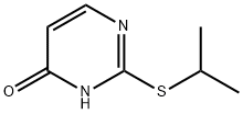 2-[(1-メチルエチル)チオ]-4(1H)-ピリミジノン 化学構造式