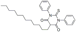 1,3-Diphenyl-5-dodecyl-2,3-dihydro-2-thioxo-4,6(1H,5H)-pyrimidinedione 结构式