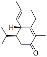 (4S,4aR)-4,4a,7,8-Tetrahydro-1,6-dimethyl-4-isopropylnaphthalen-2(3H)-one Struktur