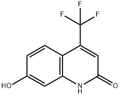 2,7-DIHYDROXY-4-TRIFLUOROMETHYLQUINOLINE Struktur