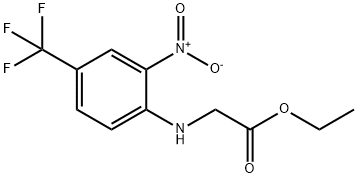 2-(2-硝基-4-三氟甲基苯基氨基)乙酸乙酯,735-40-0,结构式