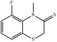 2H-1,4-Benzothiazine-3(4H)-thione,  5-fluoro-4-methyl- Structure