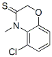 2H-1,4-Benzoxazine-3(4H)-thione,  5-chloro-4-methyl- 结构式