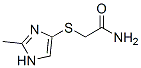 Acetamide,  2-[(2-methyl-1H-imidazol-4-yl)thio]-  (9CI) Structure