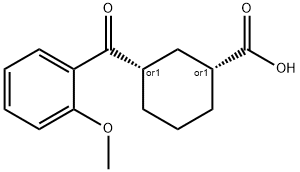 CIS-3-(2-METHOXYBENZOYL)CYCLOHEXANE-1-CARBOXYLIC ACID Structure