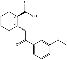 TRANS-2-[2-(3-METHOXYPHENYL)-2-OXOETHYL]CYCLOHEXANE-1-CARBOXYLIC ACID Structure