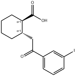 TRANS-2-[2-(3-IODOPHENYL)-2-OXOETHYL]CYCLOHEXANE-1-CARBOXYLIC ACID
