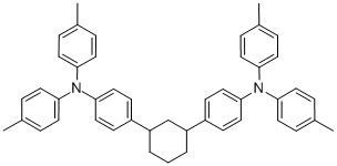 BENZENAMINE, 4,4'-(1,3-CYCLOHEXANEDIYL)BIS[N,N-BIS(4-METHYLPHENYL)- Structure
