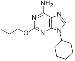 9-cyclohexyl-2-n-propoxy-9H-adenine Structure