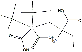 γ-Carboxyglutamic Acid γ,γ-Di-t-butyl 3-Ethyl Ester Structure
