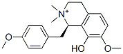 (R)-1,2,3,4-Tetrahydro-8-hydroxy-7-methoxy-1-[(4-methoxyphenyl)methyl]-2,2-dimethylisoquinolin-2-ium Struktur